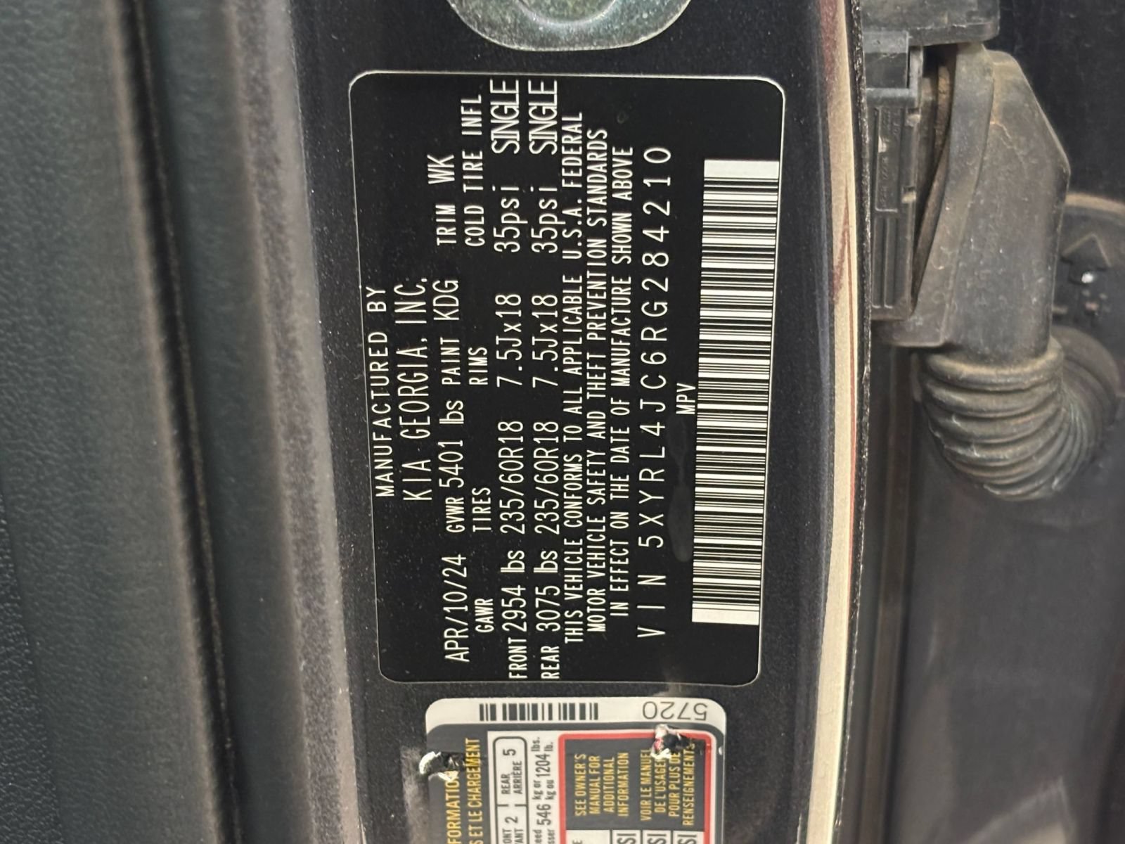 Used 2024 Kia Sorento S FWD image 32