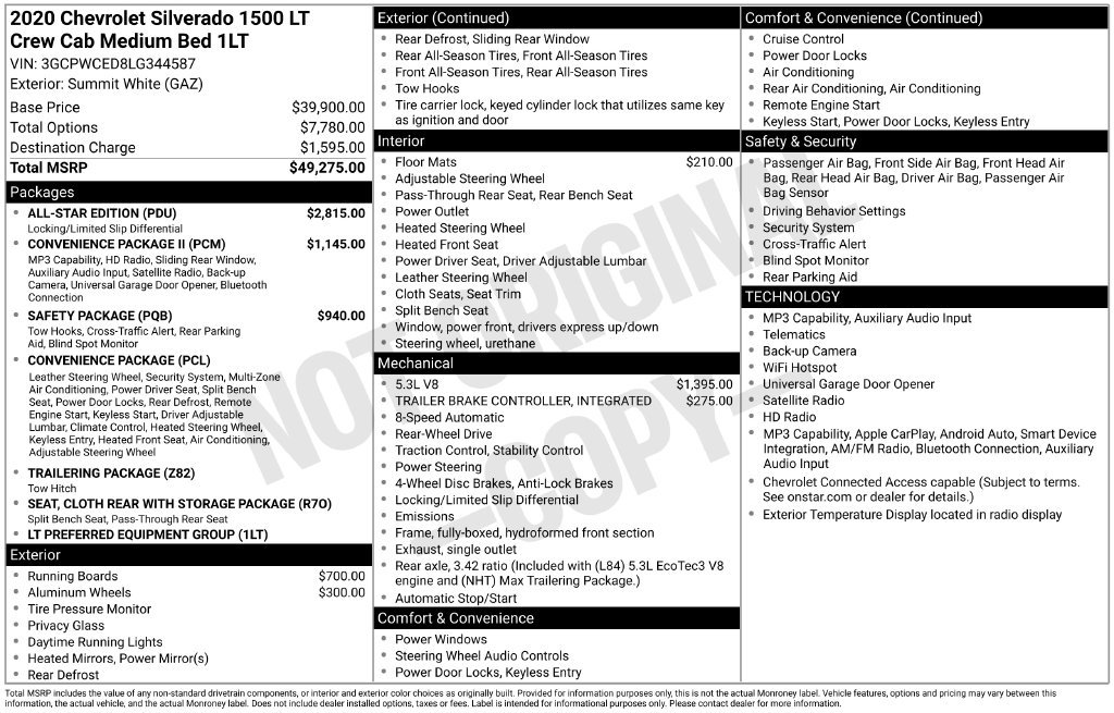 Used 2020 Chevrolet Silverado 1500 LT w/ All-Star Edition RWD image 59