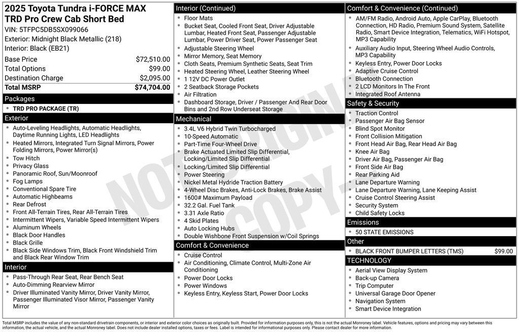 Used 2025 Toyota Tundra TRD Pro image 29