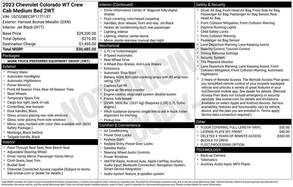 Used 2023 Chevrolet Colorado W/T image 17