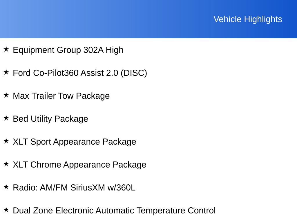 Certified 2022 Ford F150 XLT w/ Equipment Group 302A High AWD/4WD image 7