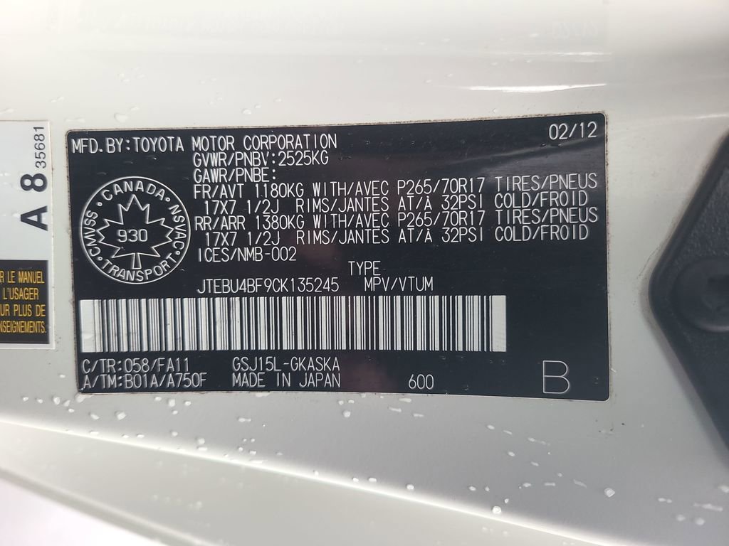 Used 2012 Toyota FJ Cruiser 4WD image 41
