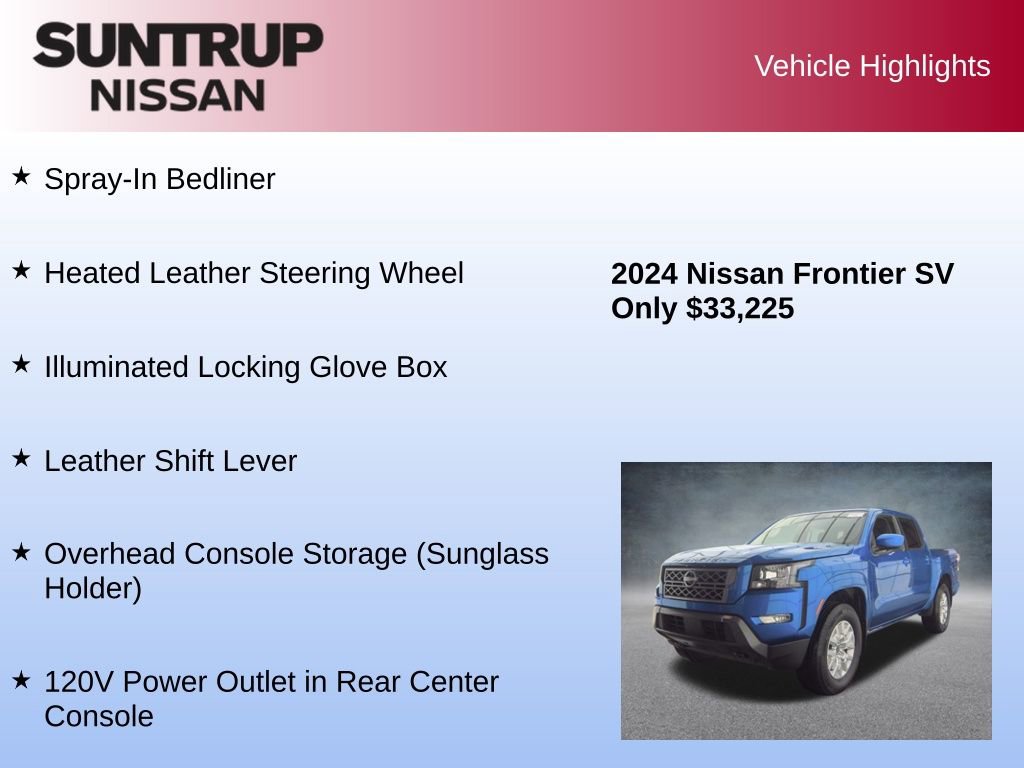 Used 2024 Nissan Frontier SV w/ SV Convenience Package image 30