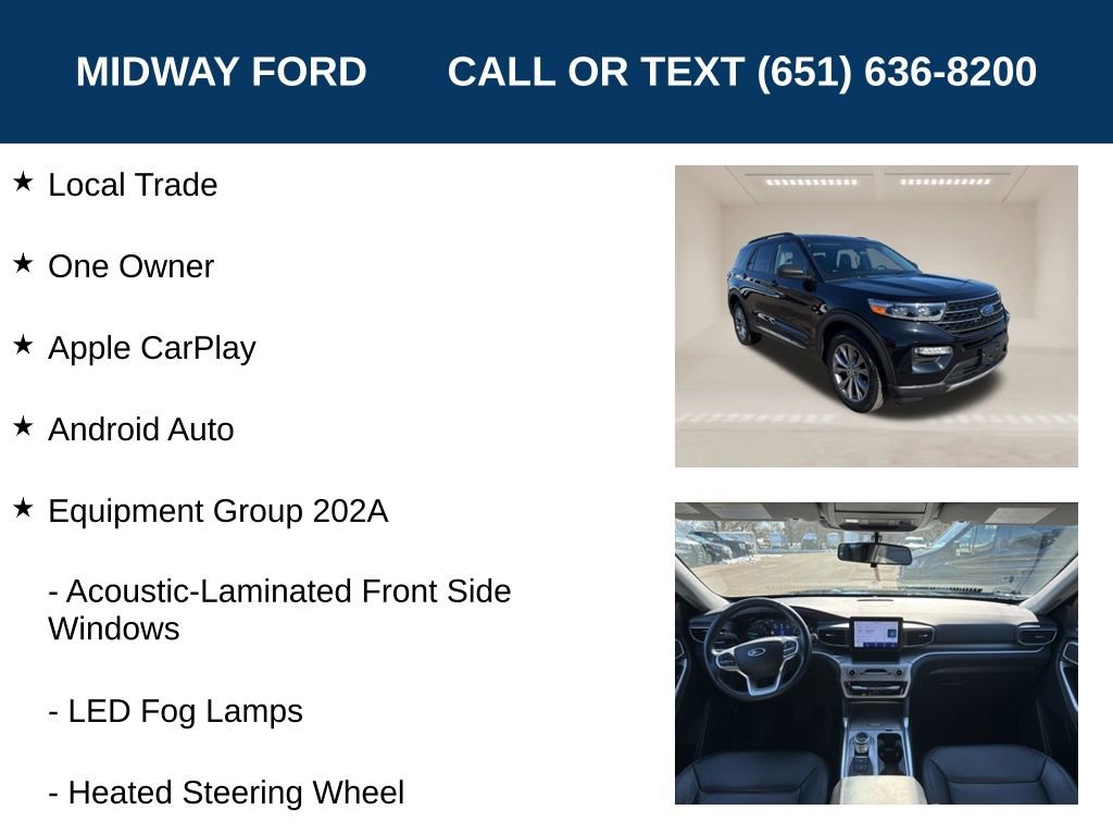 Used 2022 Ford Explorer XLT w/ Equipment Group 202A image 7