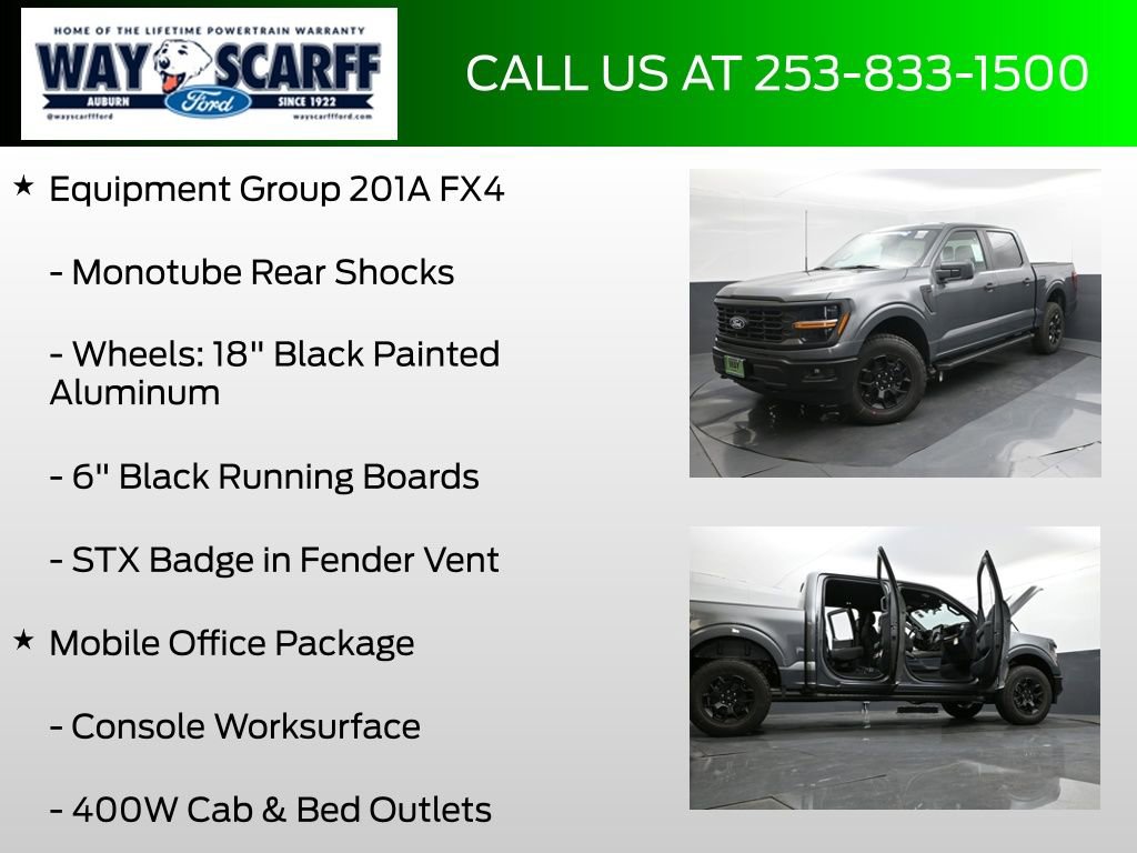 New 2025 Ford F150 STX w/ Equipment Group 201A FX4 image 12