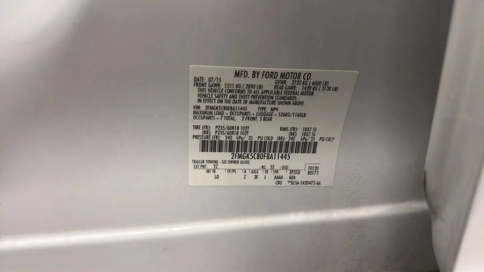Used 2015 Ford Flex SEL w/ Equipment Group 202A FWD image 24