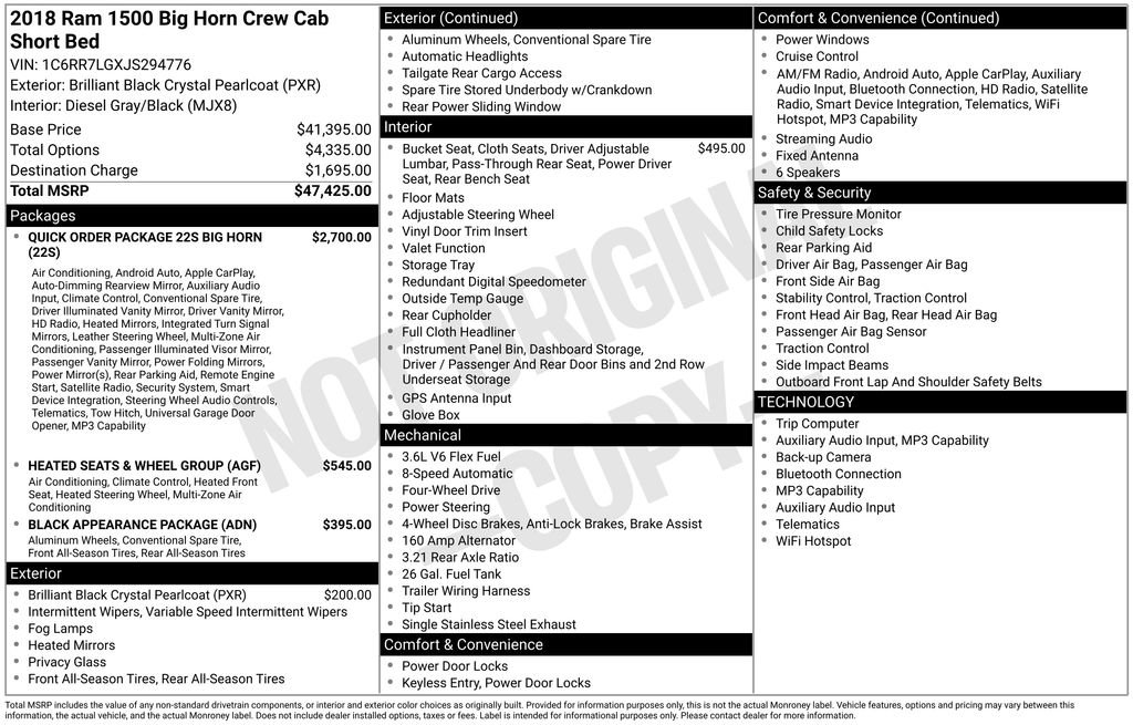 Used 2018 RAM 1500 Big Horn AWD/4WD image 31