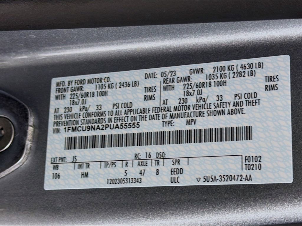 Used 2023 Ford Escape ST-Line Select w/ Tech Pack #1 image 36