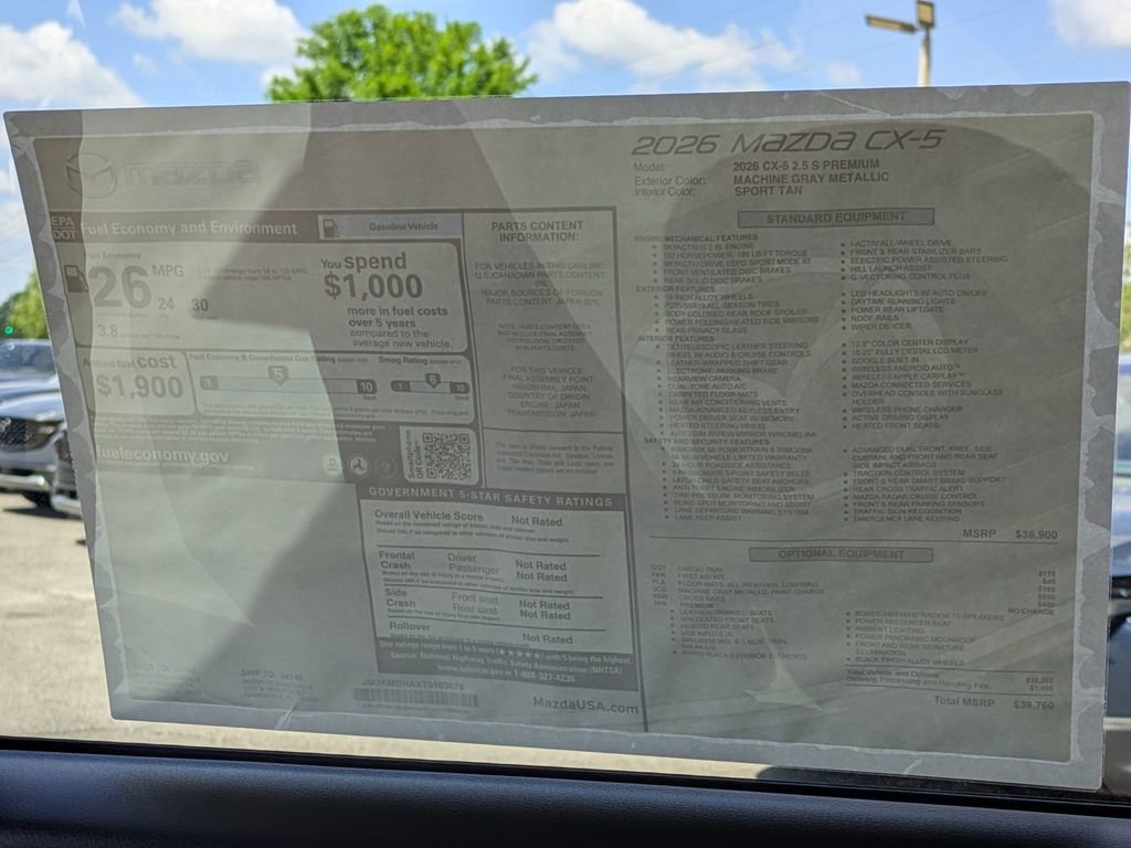 New 2026 MAZDA CX-5 2.5 S w/ Premium Package image 30
