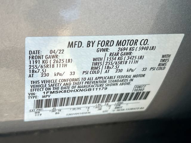 Certified 2022 Ford Explorer XLT w/ Class IV Trailer Tow Package AWD/4WD image 39