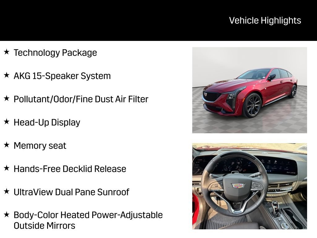 New 2026 Cadillac CT5 Sport w/ Technology Package AWD/4WD image 8