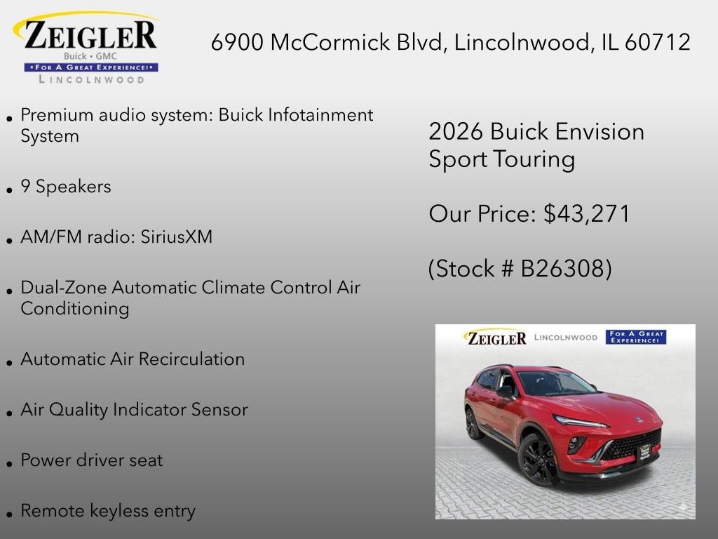 New 2026 Buick Envision Sport Touring AWD/4WD image 12