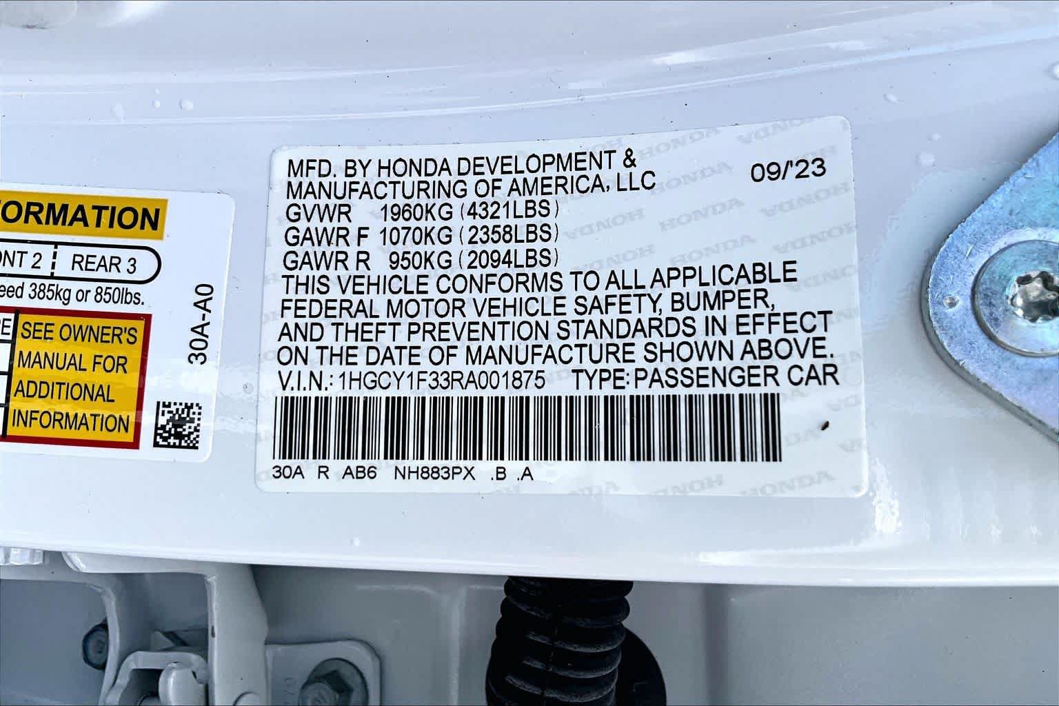 Used 2024 Honda Accord EX image 32