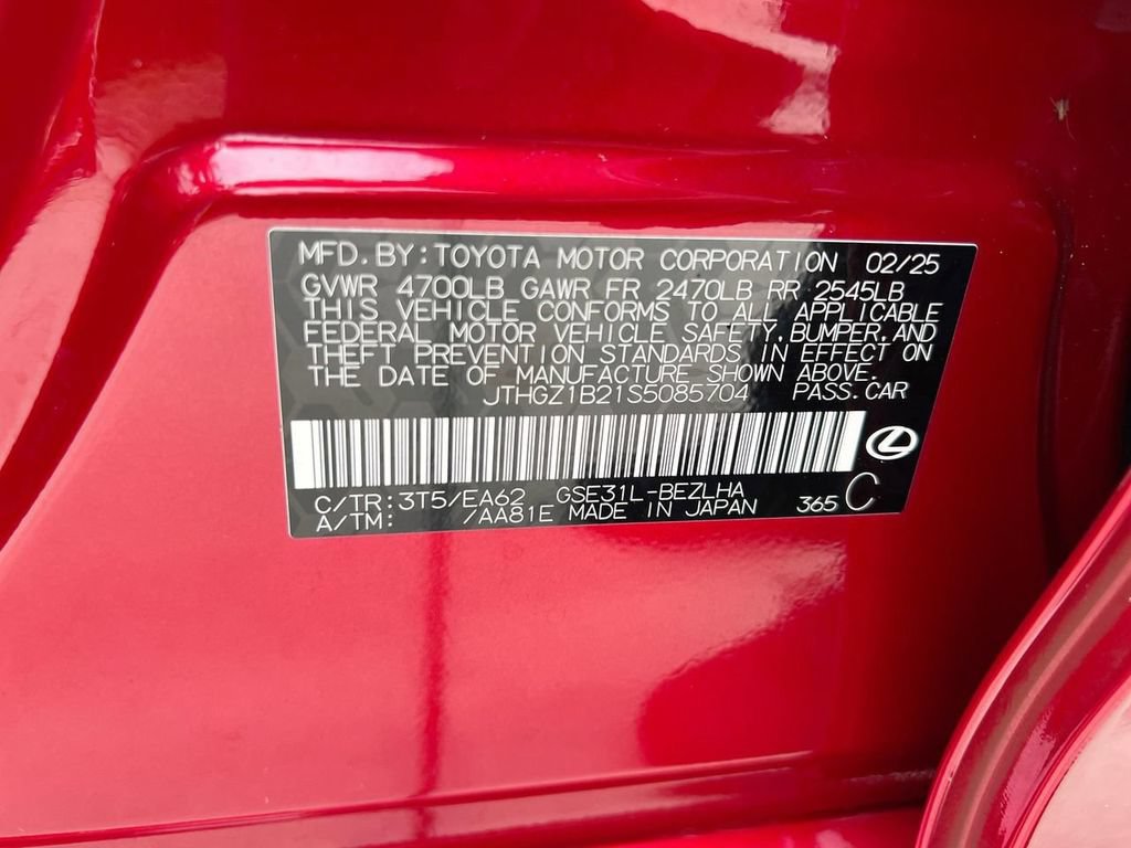Certified 2025 Lexus IS 350 F Sport RWD image 23