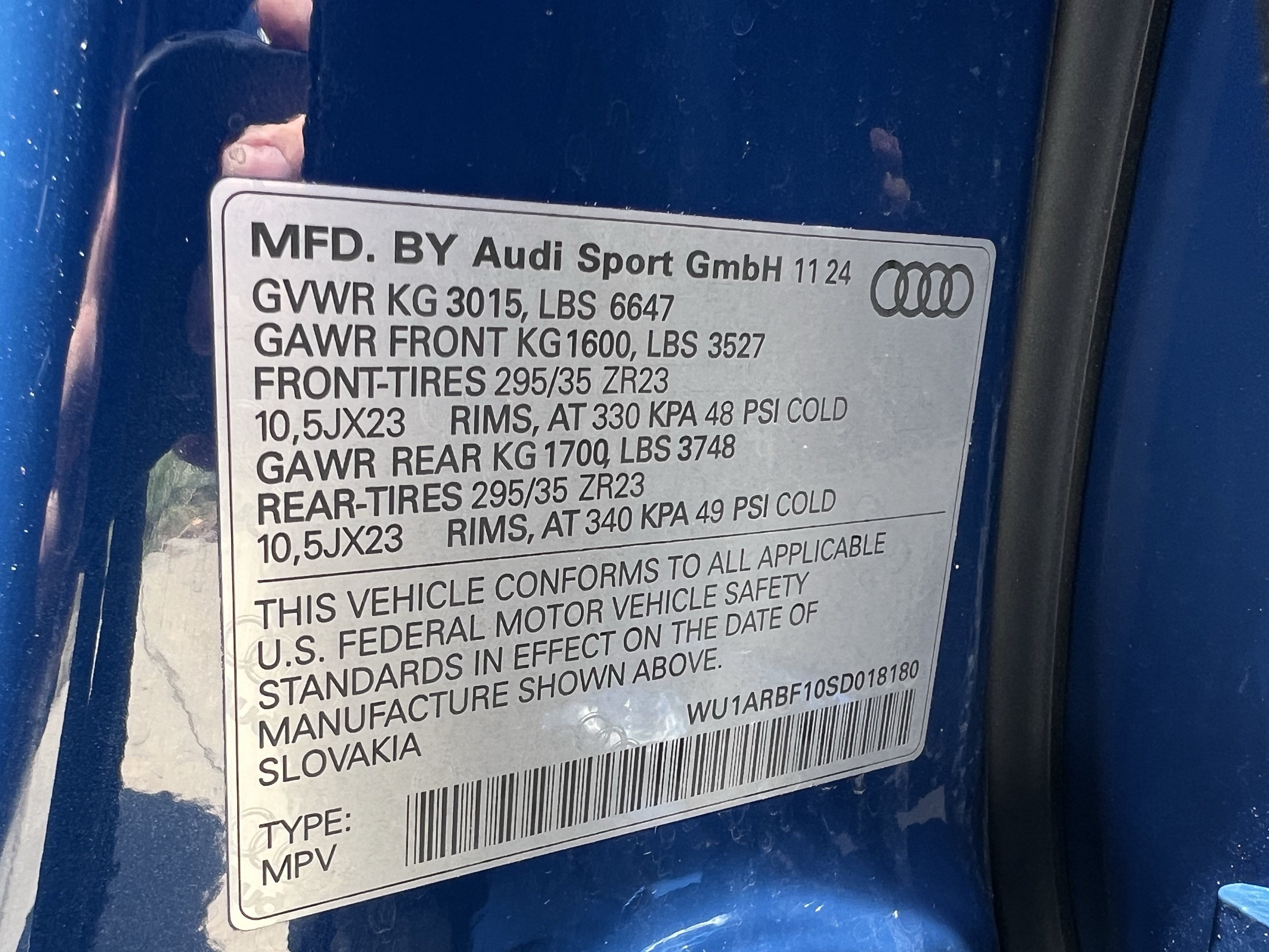 Certified 2025 Audi RS Q8 performance AWD/4WD image 37