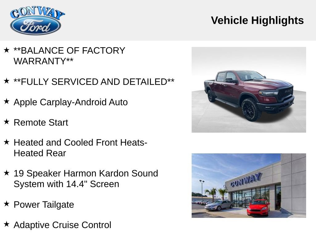 Used 2025 RAM 1500 Rebel w/ Rebel Level 2 Equipment Group image 8