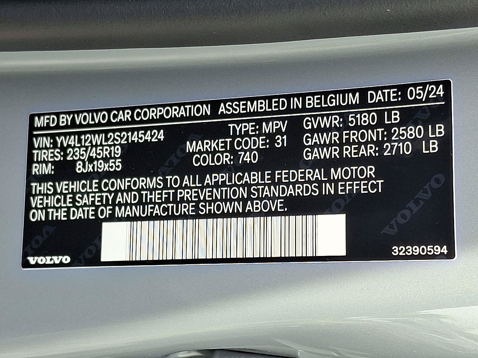 Certified 2025 Volvo V60 B5 Cross Country Ultra w/ Climate Package AWD/4WD image 28