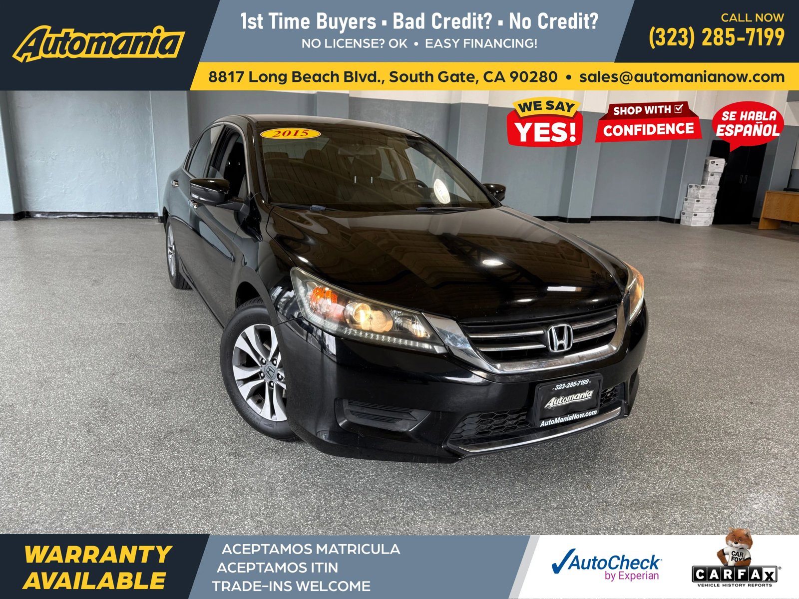 Used 2015 Honda Accord LX image 1