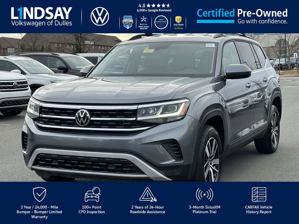 Certified 2022 Volkswagen Atlas SE image 4