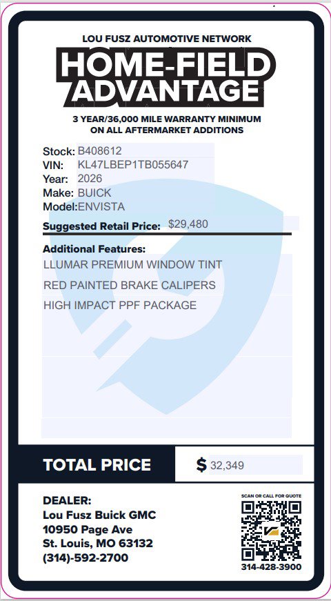 New 2026 Buick Envista Sport Touring w/ Convenience I Package image 2
