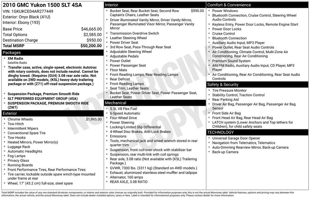 Used 2010 GMC Yukon SLT image 7