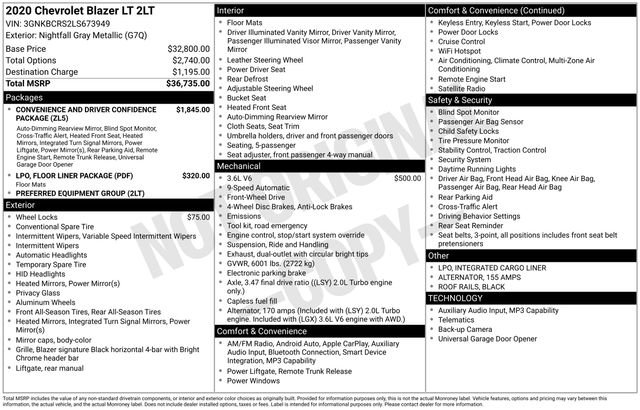 Used 2020 Chevrolet Blazer LT video 2