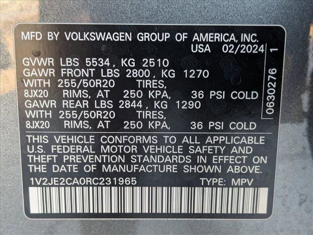 Used 2024 Volkswagen Atlas Cross Sport SE image 22