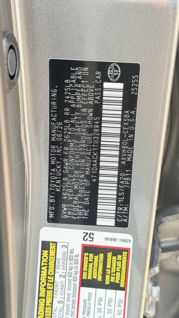 Certified 2026 Toyota Camry SE FWD image 28