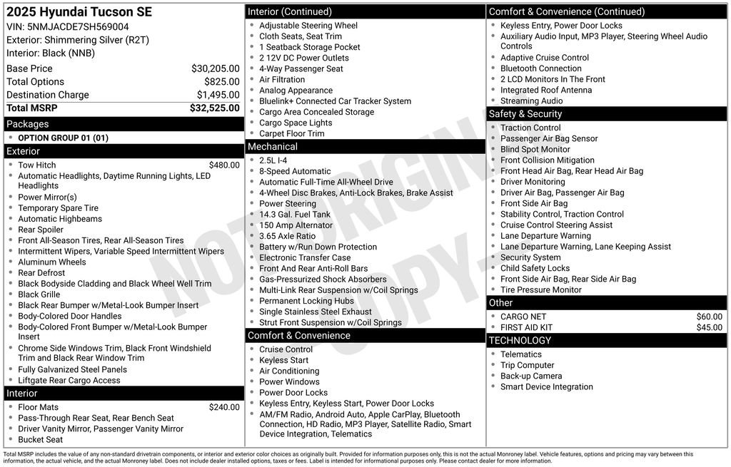 Used 2025 Hyundai Tucson SE image 39