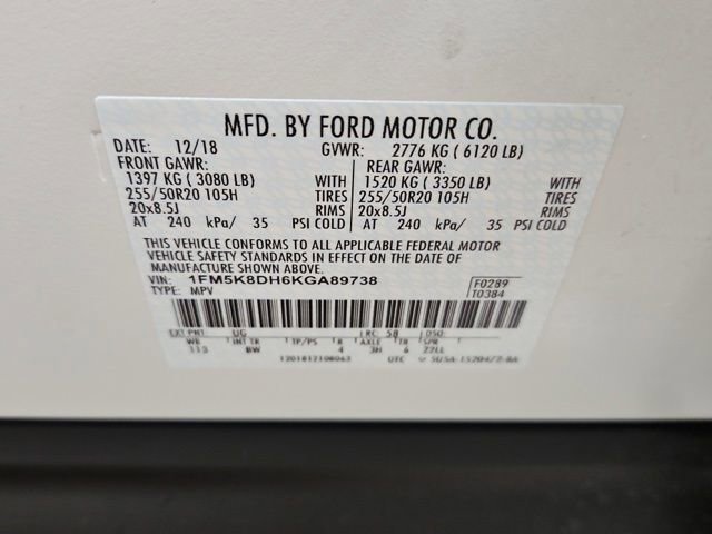 Used 2019 Ford Explorer XLT w/ Equipment Group 202A AWD/4WD image 31