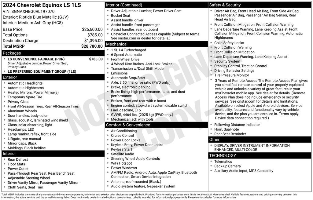 Used 2024 Chevrolet Equinox LS w/ LS Convenience Package FWD image 34