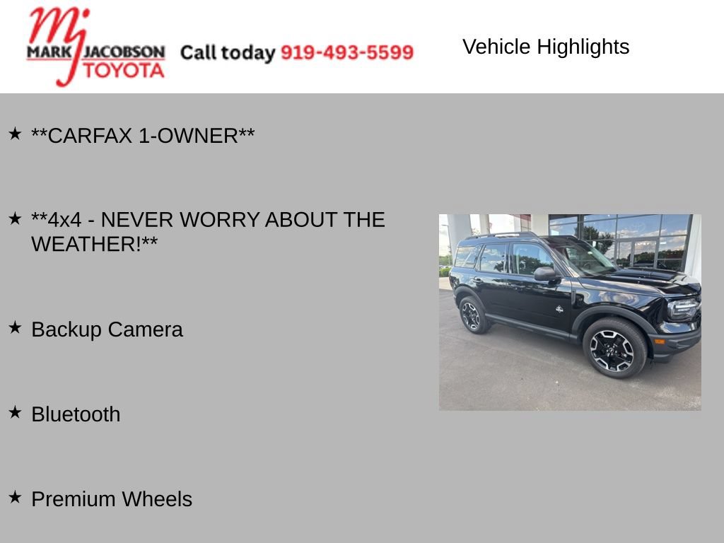 Used 2021 Ford Bronco Sport Outer Banks AWD/4WD image 6