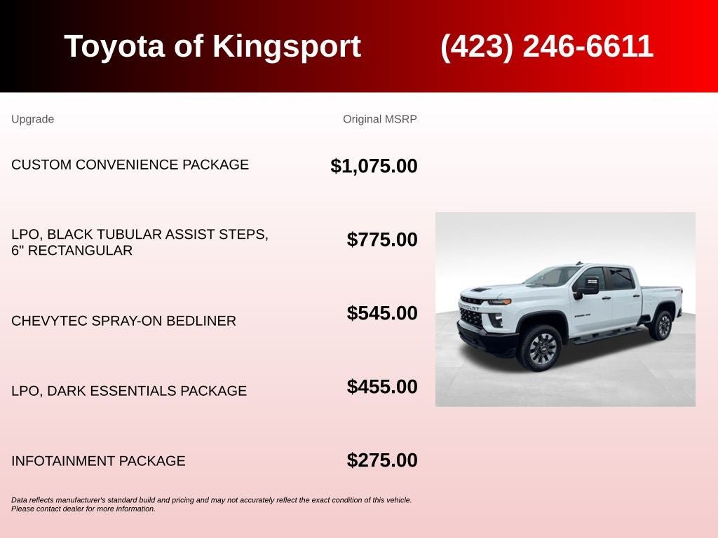 Used 2022 Chevrolet Silverado 2500 Custom w/ Custom Convenience Package AWD/4WD image 3