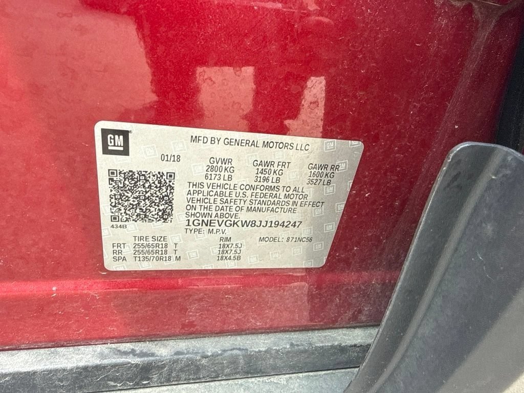 Used 2018 Chevrolet Traverse LT AWD/4WD image 16