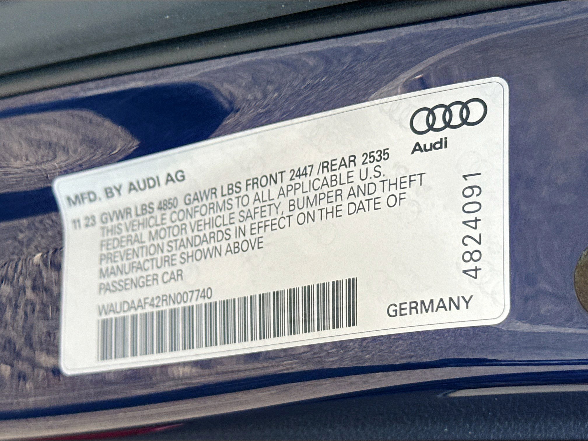 Used 2024 Audi A4 2.0T Premium w/ Convenience Package image 43
