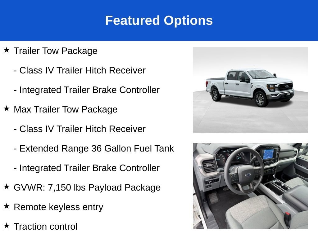 Used 2023 Ford F150 XLT w/ Max Trailer Tow Package AWD/4WD image 3