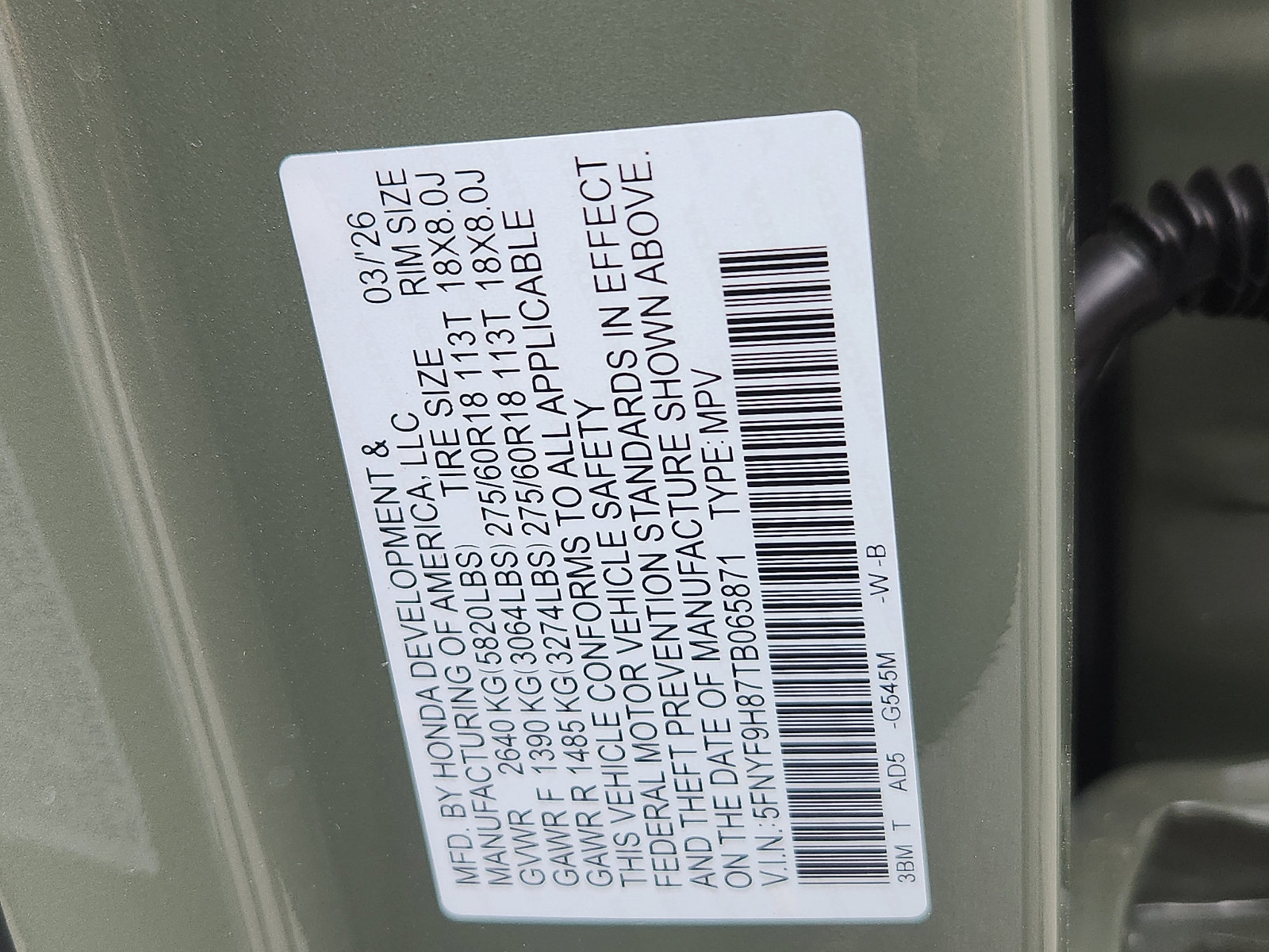 New 2026 Honda Passport TrailSport Elite image 19