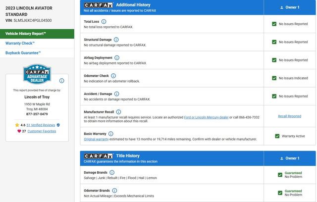 Certified 2023 Lincoln Aviator AWD w/ Premium Package image 5