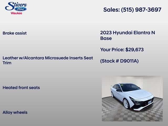Used 2023 Hyundai Elantra N FWD image 16