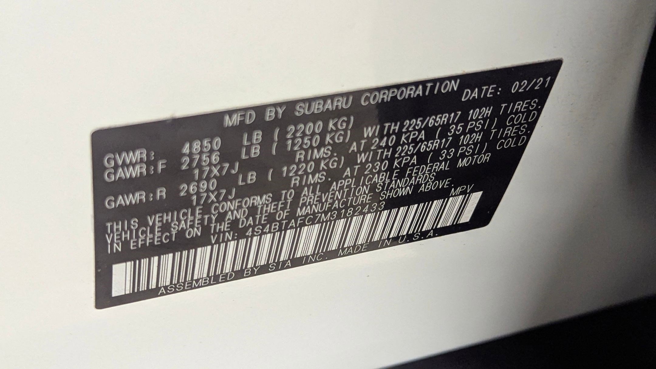 Used 2021 Subaru Outback Premium w/ Popular Package #1 image 20