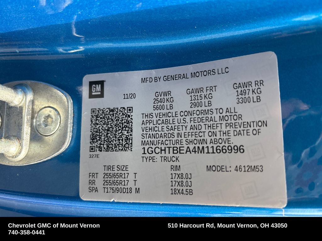 Used 2021 Chevrolet Colorado W/T AWD/4WD image 30