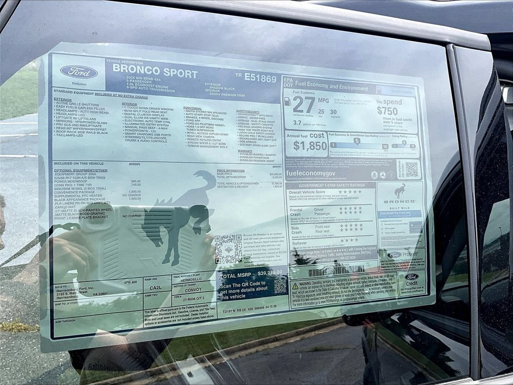 New 2026 Ford Bronco Sport Big Bend w/ Convenience Package AWD/4WD image 10