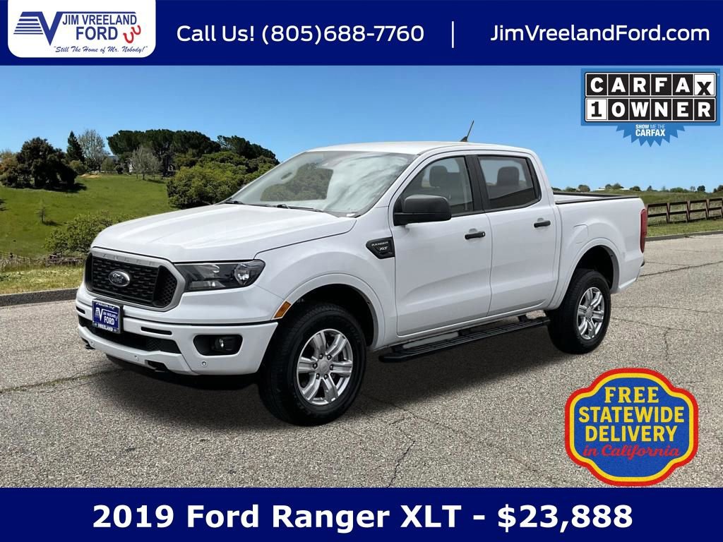 Used 2019 Ford Ranger XLT w/ Equipment Group 301A Mid image 1