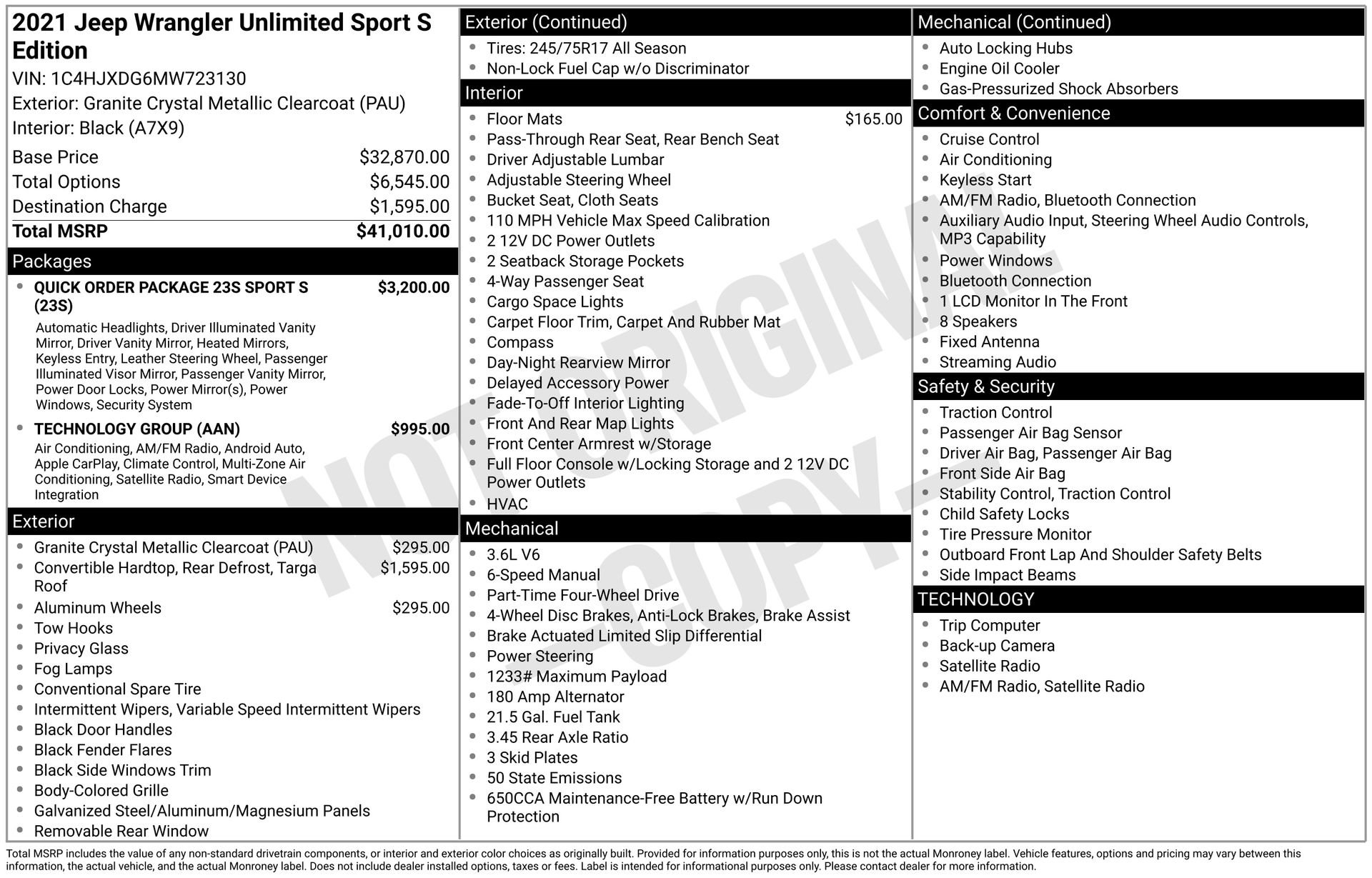 Used 2021 Jeep Wrangler Unlimited Sport image 4