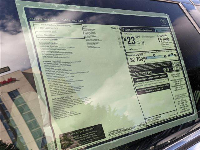 New 2026 Land Rover Range Rover Velar Dynamic SE image 20