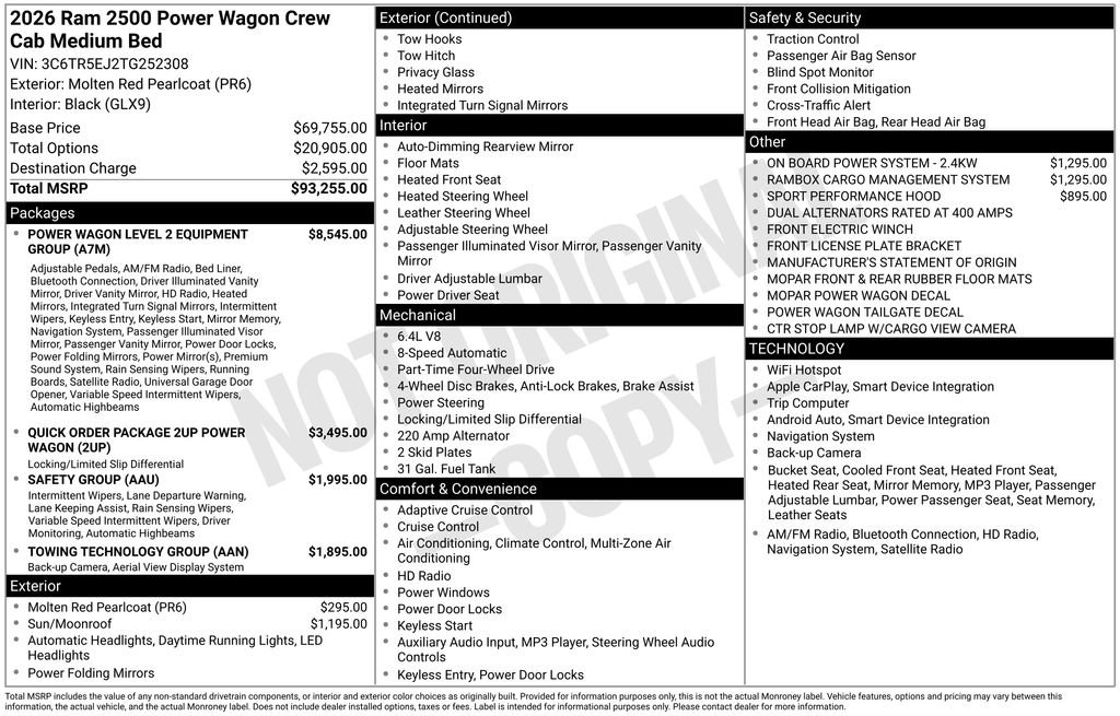 New 2026 RAM 2500 Power Wagon image 4