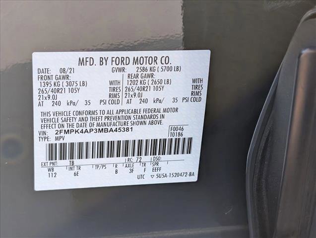 Used 2021 Ford Edge ST w/ Equipment Group 401A AWD/4WD image 26