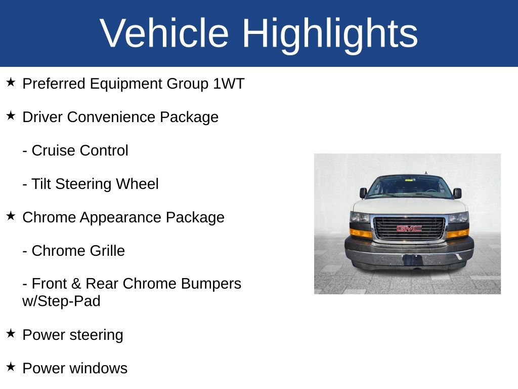 Used 2023 GMC Savana 2500 w/ Driver Convenience Package image 3