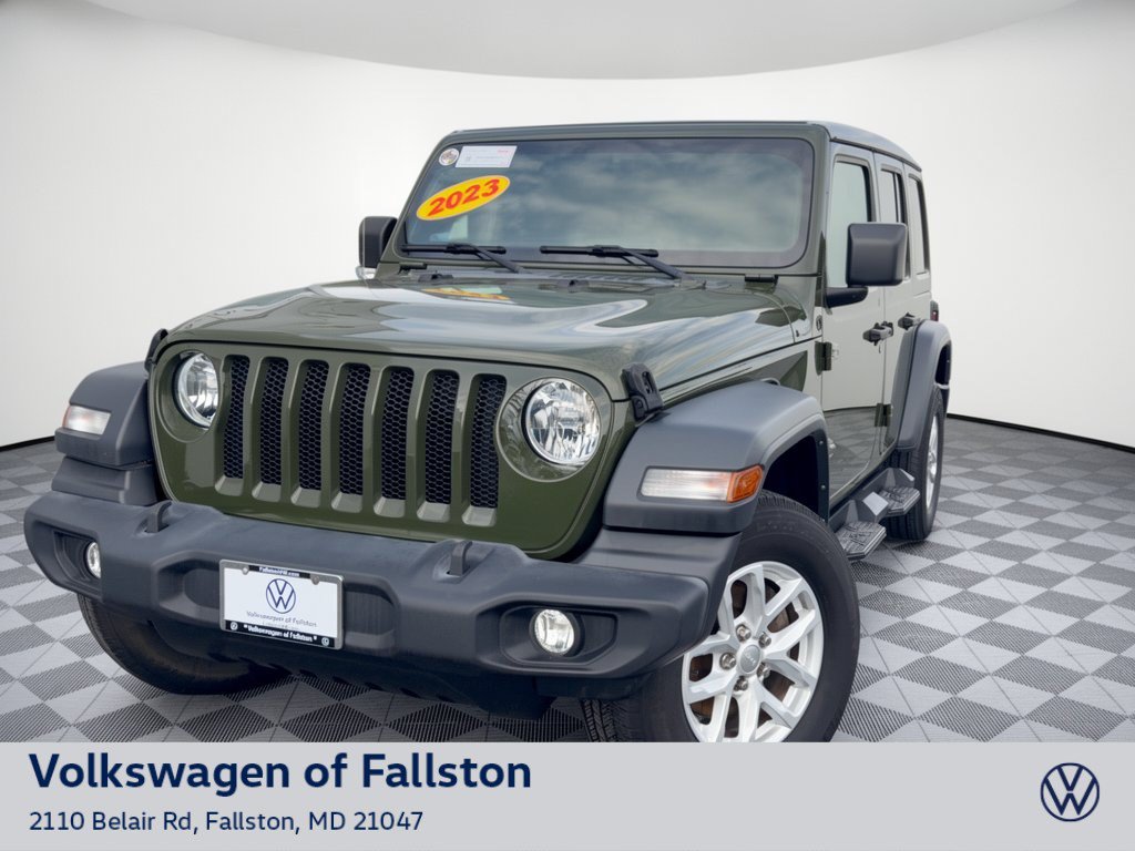 Used 2023 Jeep Wrangler Unlimited Sport w/ Sun And Sound Package AWD/4WD image 1