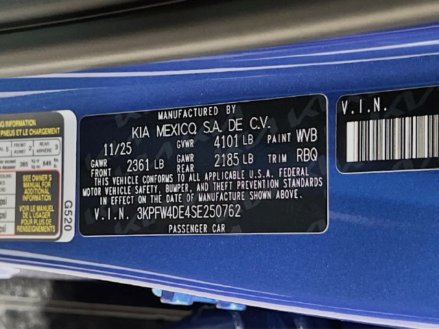 New 2025 Kia K4 EX w/ GT-Line Sunroof Package FWD image 32